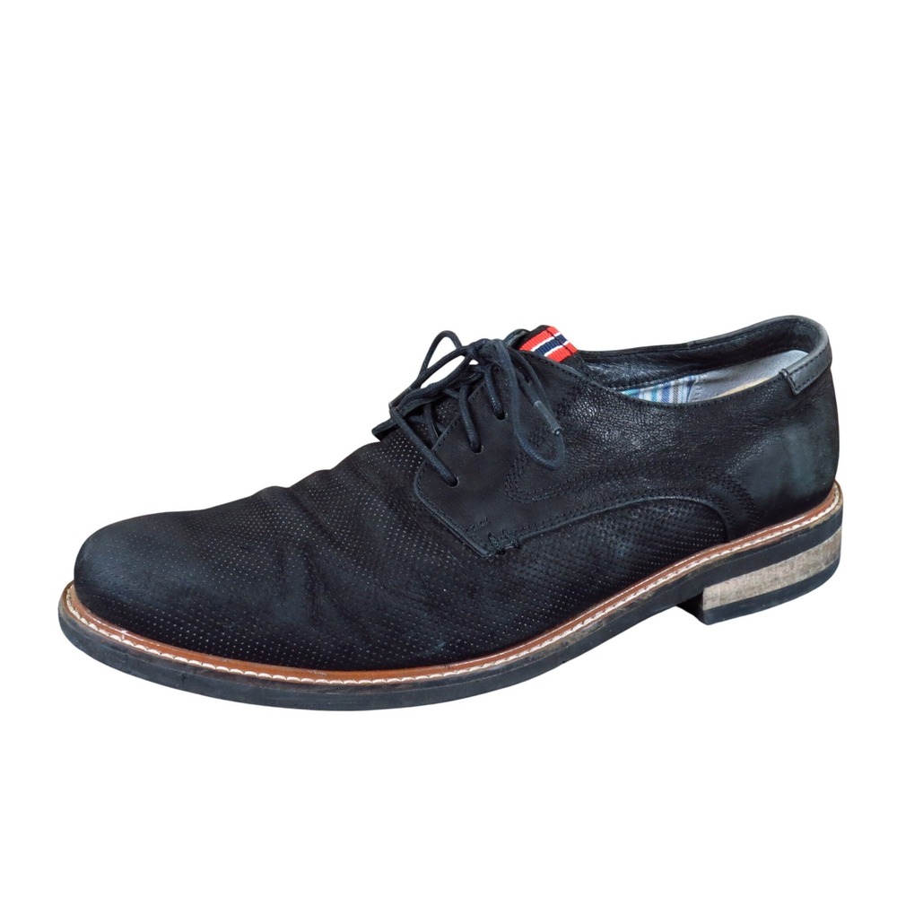 Dr. Scholl's Weekly Men Oxford Shoes Size 9.5 Casual Business Black Leather